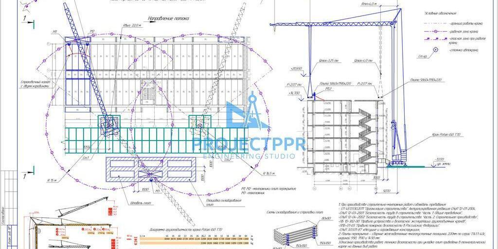 Схема монтажа плит перекрытия Схема монтажа плит перекрытия